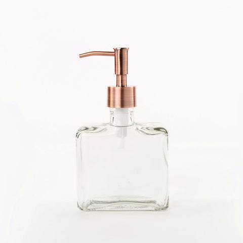 Boxy Copper Soap Dispenser