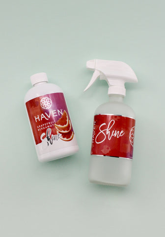 Shine Grapefruit Glass Cleaner 3X Refill Set